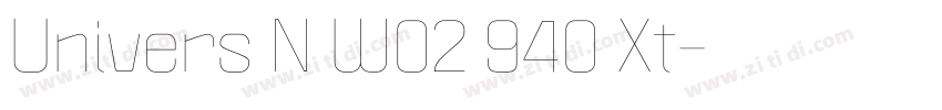 Univers N W02 940 Xt字体转换